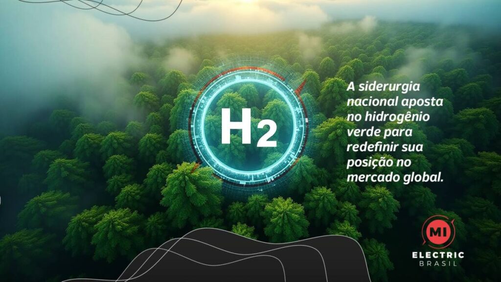 A siderurgia nacional aposta no hidrogênio verde para redefinir sua posição no mercado global.