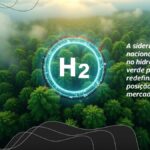A siderurgia nacional aposta no hidrogênio verde para redefinir sua posição no mercado global.